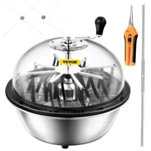 Image of VEVOR 19" Bowl Trimmer Manual Leaf Bowl Trimmer Hydroponic Pro Bowl Trimmer Leaf Bud Trim Reaper Cutter Twisted Spin Cut Plant Bud Flower(19 inch Bowl