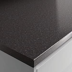 Image of Wickes Laminate Worktop Taurus Black Gloss 3000 x 600 x 38 mm