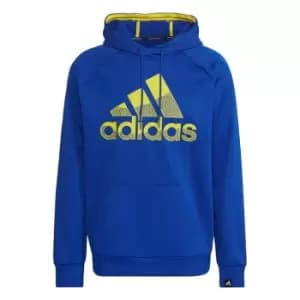 Image of adidas AEROREADY Game and Go Big Logo Hoodie Mens - Royal Blue / Royal Blue