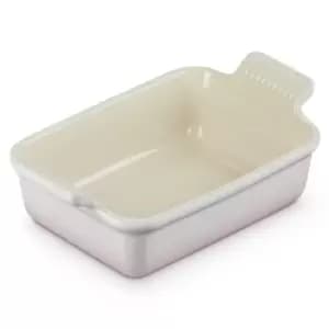 Image of Le Creuset 19cm Stoneware Heritage Rectangular Dish Shell Pink