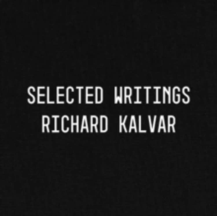 Image of Richard Kalvar: Selected Writings Paperback / softback