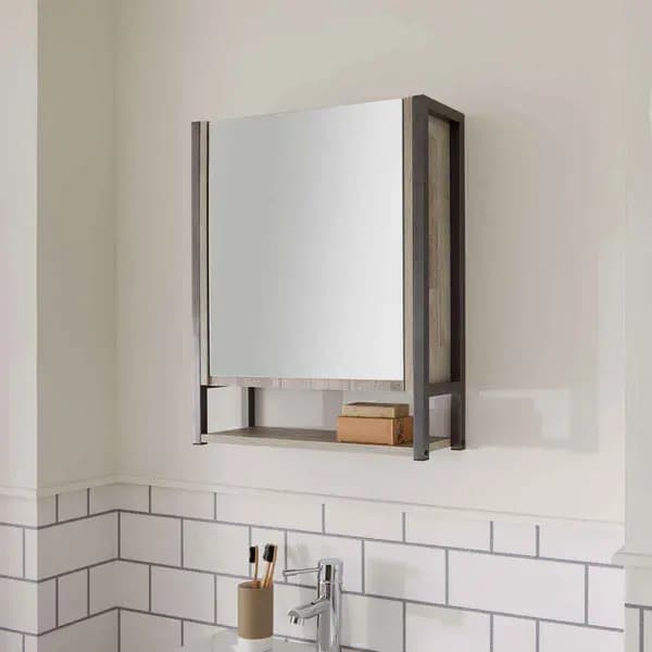 Image of Lloyd Pascal Malton Mirrored Door Cabinet 056.67F.350M