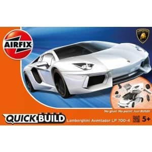 Image of Lamborghini Aventador White Quickbuild Air Fix Model Kit