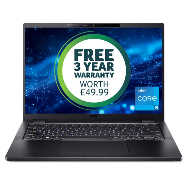 Image of Acer Acer TravelMate P6 (TMP614-53) Intel Core i5-1335U, 16GB, 512GB SSD, 14" WUXGA, Win11Pro Notebook NX.B0AEK.001