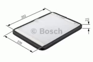 Image of Bosch 1987432063 Cabin Filter M2063