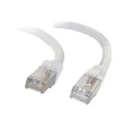 Image of C2G 5m Cat6a Booted Shielded (SSTP) Network Patch Cable White