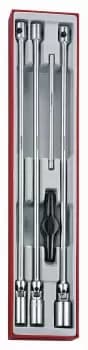 Image of Teng Tools TTXTB05 5 Piece - T Bar Spark Plug 3/8" Socket Set