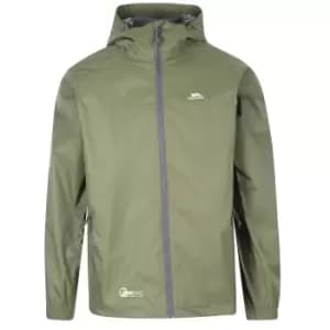 Image of Trespass Adults Unisex Qikpac Packaway Waterproof Jacket (L) (Moss)
