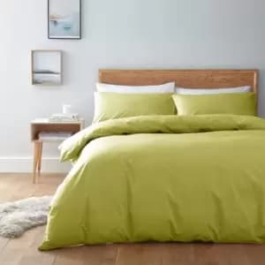 Image of Linea Egyptian 200 Thread Count Fitted Sheet - Yellow