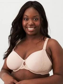 Image of Elomi Charley Bandless Spacer Moulded Bra - Fawn, Fawn, Size 38Dd, Women