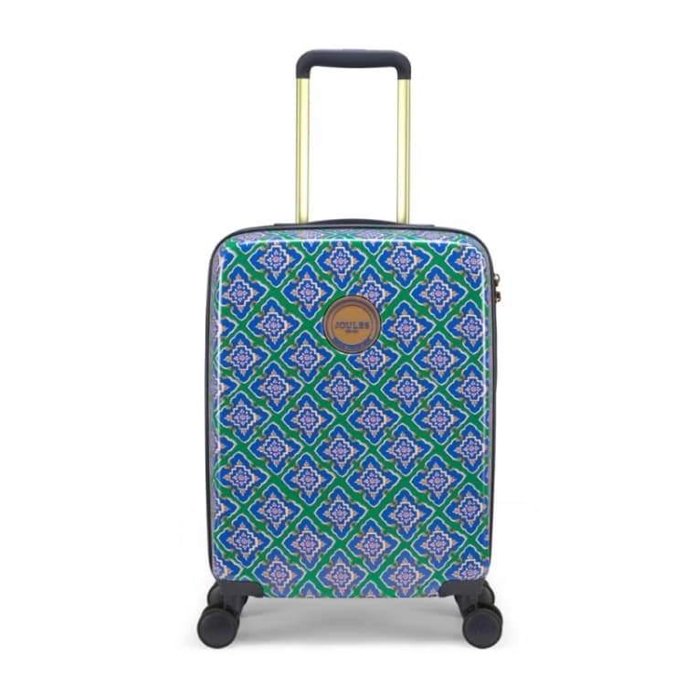 Image of Joules Cabin Trolley Spinner Suitcase - Womens Hardside Cabin Trolley Spinner Suitcase - Womens Hardside - 53.5(h) x 37(w) x 20(d) cm - Tile Diamond -