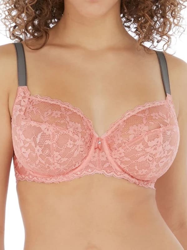 Image of Freya Womens Offbeat Side Support Bra in Pink Size: 34J Pink Female 34J