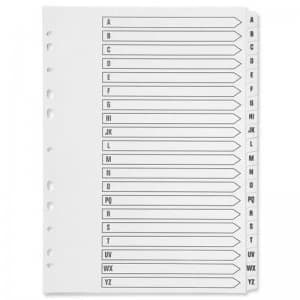 Image of Q Connect Index A-z Polyprop White