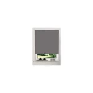 Image of Thermal Greyout Roller Blinds (165cm Drop) Trimmable (Grey, 100cm (39.37'))