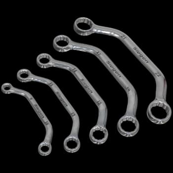 Image of Siegen 5 Piece Obstruction Ring Spanner Set Metric