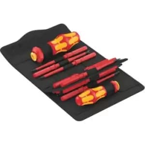 Image of Wera Kompakt Turbo i Imperial 1 05057485001 Bit set 16 Piece 1/4 (6.3 mm) incl. screwdriver bit holder, incl. torque adapter, Quick-change chuck, sele