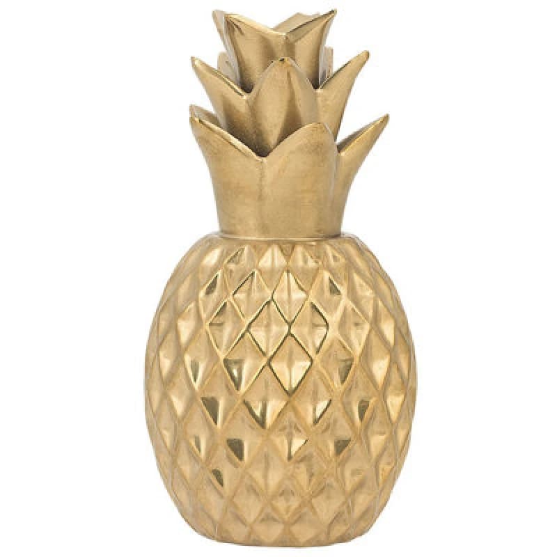 Image of Beliani Figurine Pinapple Tyana Ceramic Gold