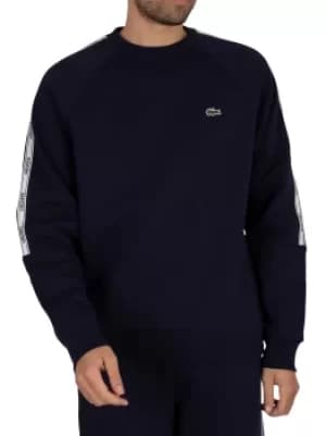 Image of Sleeve Taping Relaxed Sweatshirt