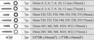 Image of FORCE Screwdriver Bits Set 4401