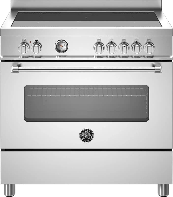 Image of Bertazzoni Master Series MAS95I1EXC 90cm wide Electric Range Cooker with Induction Hob - Stainless Steel - A Rated, Stainless Steel