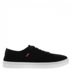 Image of Levis Pillsbury Canvas Trainers - Black