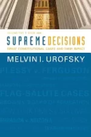 Image of supreme decisions volume 2 great constitutional cases and their impact volu