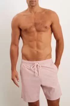 Image of Pink Plain Crinkle Swim Short