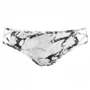 Image of Firetrap Strap Bikini Briefs - White Marble