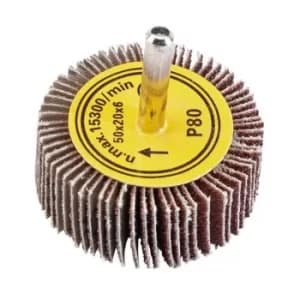 Image of Draper Abrasive Flap Wheel, 50 x 20mm, 80 Grit