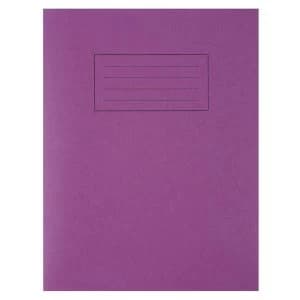 Image of Silvine Exercise Book Ruled and Margin (80 Pages) Purple (Pack of 10)