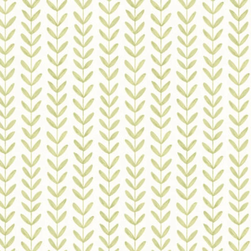 Image of Hoopla Walls Ditsy Leaf Stripe Apple Wallpaper