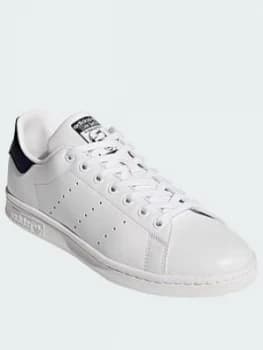 Image of adidas Originals Stan Smith Trainers - White/Navy, Size 7, Women