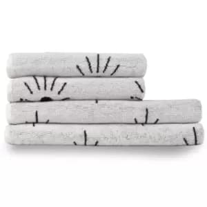 Image of Set of 4 Furn. Theia Towels Ivory