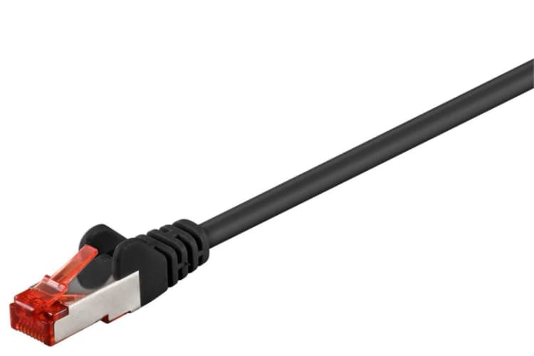 Image of Microconnect STP625S networking cable Black 25 m Cat6 F/UTP (FTP)