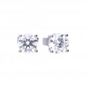Image of 4 Claw Cubic Zirconia Studs 1ct E5907