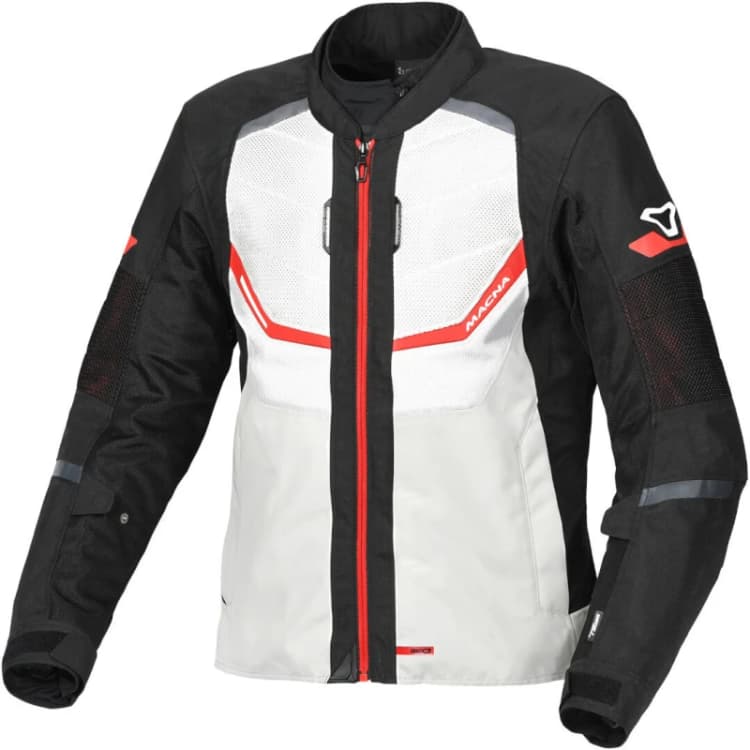 Image of Macna Tondo Textile Summer Jacket Gray Red Size M
