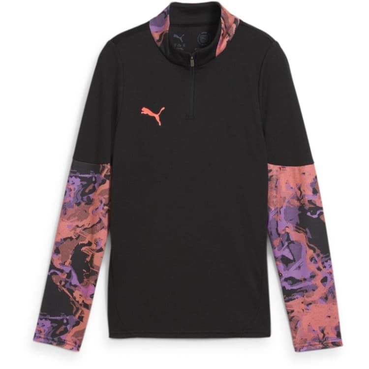 Image of Puma IndividualCUP quarter Zip-Top Juniors - Black 7 - 8 Years