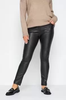 Image of Coated Slim Leg Jeans