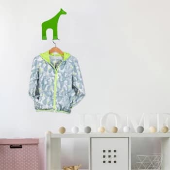 Image of Giraffe - Green Green Metal Wall Hook