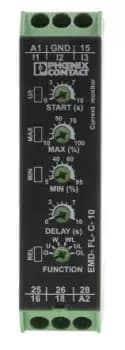 Image of Phoenix Contact Current Monitoring Relay With DPDT Contacts, 1 Phase