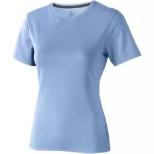 Image of Elevate Womens/Ladies Nanaimo Short Sleeve T-Shirt (XXL) (Light Blue)