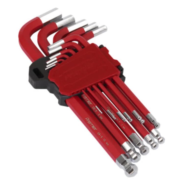 Image of Sealey 11 Piece Ball End Hexagon Allen Key Set