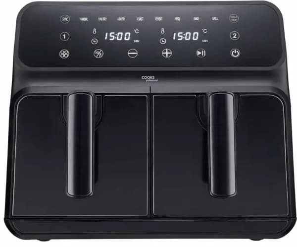 Image of Cooks Professional K216 Dual Cooker Digital Twin 8L Air Fryer