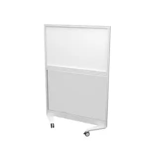 Image of Mobile Type 4 Fully Glazed Screen White Frame - 800W X 1500H Band 1