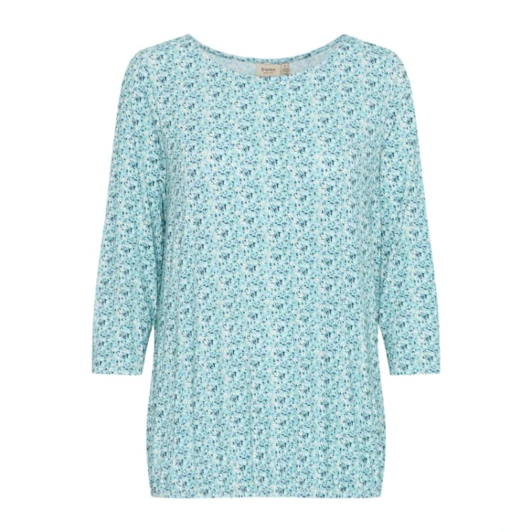 Image of fransa Womens blouse fransa Emfloral 1 Bleu Female XS