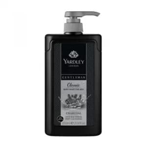 Image of Yardley Gentleman Classic Charcoal Antibacterial Body Wash 650ml