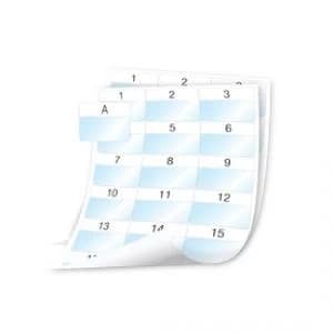 Image of Dymo 54x42mm Rhino XTL Laminated Cable Wrap Sheet Labels 1008 Labels
