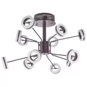 Image of Italux Metis - Modern LED Hanging Pendant Fixed Bronze, Warm White 3000K 4000lm