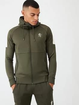 Image of Gym King Core Plus Tracksuit Top - Khaki, Forest, Size 2XL, Men