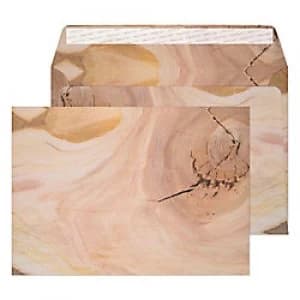 Image of Creative Senses Natural Finish Coloured Envelopes C5 Peel & Seal 162 x 229mm Plain 135 gsm Natural English Oak Pack of 125